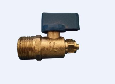 China 1/2 Inch Nickle - Plated Zinc Plumbing Ball Valve Actuator , Iron Handle High Pressure Air Ball Valve for sale