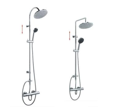 China Height Flexible Adjust Bathroom Shower Set With Shower Head And Hand Shower for sale