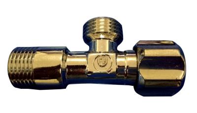 Chine Valve d'angle plaquée par chrome de salle de bains de valves de tuyauterie de bassin avec la poignée en plastique à vendre