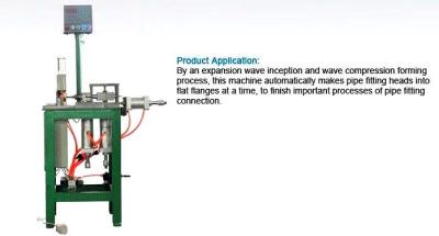 China No Waste Pipe Production Line , Type Joint Flange Forming Machine for sale