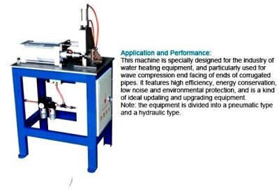 China Corrugated Pipe End Facing Machine For Stainless Steel Welding Corrugated Hose for sale