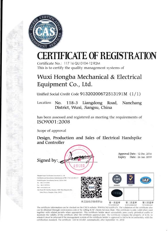 ISO9001:2008 - Sino linear actuator