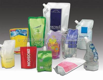 China Automatic beverage spout pouch filling machine for juice, honey, milk, jerry for sale