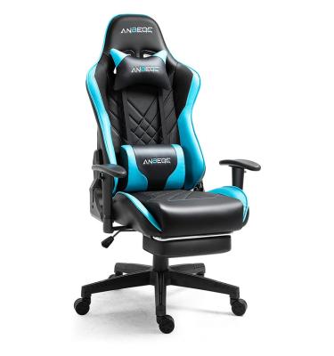 China Rotation Customize Embroidery Logo Gaming Chair Recliner Gamer Racing Office Chair With 2D Armrest for sale