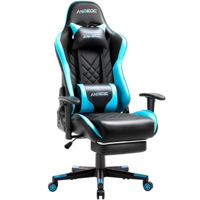 China Wholesale Cheap Rotation Desk Ergonomic 2D Armrestracing Style Pro Swivel Leather Recliner Computer Gaming PC Gaming Chair for sale