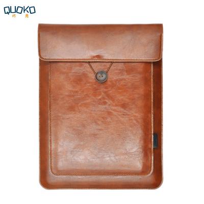 China Microfiber Double Layer High Capacity Style Microfiber Laptop Sleeve Leather Case, For Outdoor Laptop 2 13.5 inch Sleeve Cover for sale