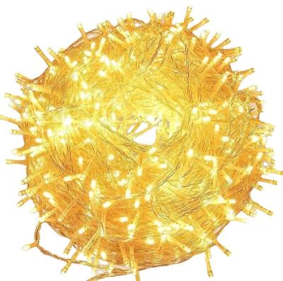 China Outdoor PVC+LED Holiday 400 LED String Lights 50M 220V 110V Christmas Wedding Party Decorations Garland Lighting Christmas Light for sale