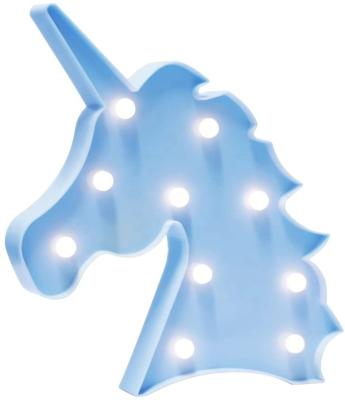 China Best Unique Festival/Christmas Lamp Love Baby Night Light/Decoration LED Table/Party LED Unicorn Head Shaped Marquee Light for Room Party Home Decoration for sale