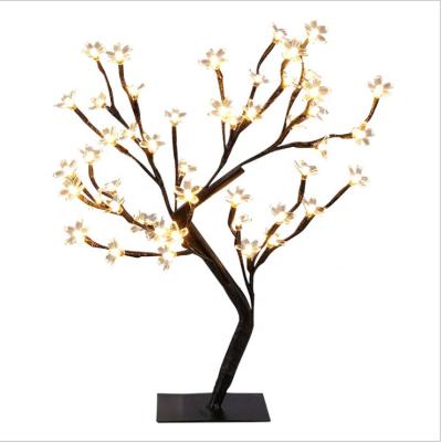 China Small Indoor Christmas/Festival/Christmas Light Tree 45cm 36LEDS Cherry Blossom Decoration Led Artificial Wholesale Room Decoration with Lights for sale