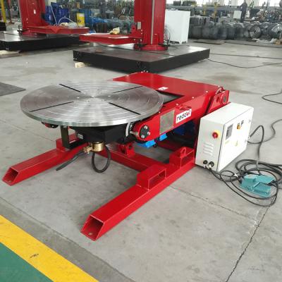 China Building Material Shops 1T Hydraulic Lift Foot Switch Welding Rotary Table for sale