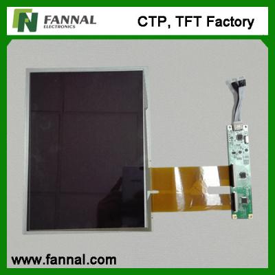 China TFT LCD touch screen 1024*768 dots 500 cd/m2 capacitive touch screen for sale