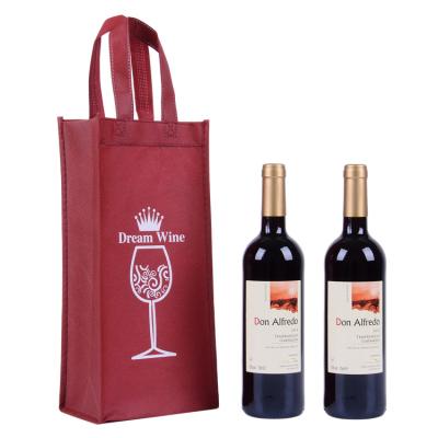 China Durable Hot Popular Eco - Friendly Red Wine Net Nonwoven Wine Shopping Bag for sale