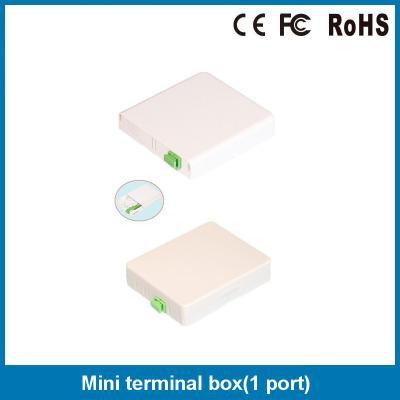 China ABS Indoor PC FTTH SC Fiber Optic Type Box/86 Faceplate, Telecommunication 1 Port Fiber Faceplate/FTTH Fiber Terminal for sale