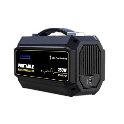 China Commercial 3xDC Output 1*AC Output Portable Portable Generator 250watt Mini Power Generator for sale