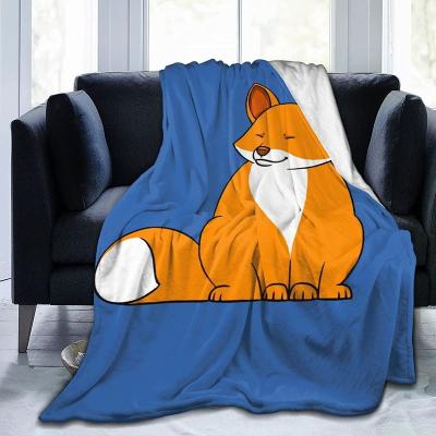 China Anti-Pull Logo Wholesale Custom Designer Large Animal Super Soft Size Knitted Blankets Throws For Sofa Home Decor for sale