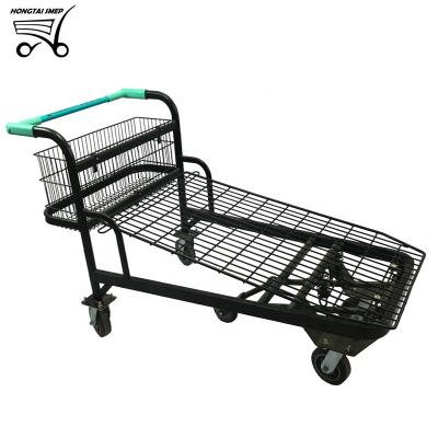 China Heavy Duty Motors Cheap Price Machine Tool Platform Heavy Duty Hand Push Warehouse Trolley Trolley With Five Wheels for sale