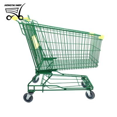 China Unveiling Supermarket Hot Selling High Quality Shopping Trolley With Baby Seat Shopping Trolley for sale