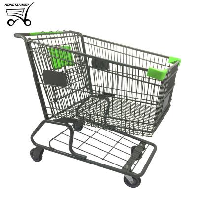 China Durable American Supermarket Trolley Shopping Trolley With Baby Seat for sale