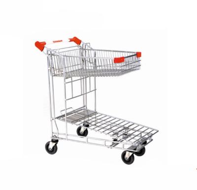 China Durable Metal Luggage Equipment Accessories Cable Push Cart For Warehouse for sale