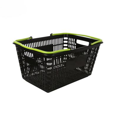 China Good Quality Plastic Supermarket Shopping Plastic Single Handle Baskets for sale