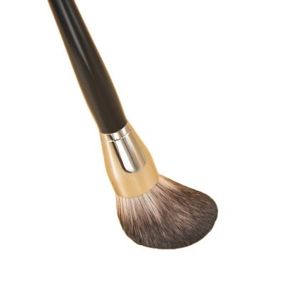 China 2022 Luxury Brush Kit Wholesale Wood Handle Private Label Base Brush Smudge Brush 2022 Cosmetic Makeup Brushes for sale