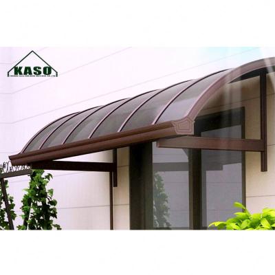 China Outdoor Aluminum Window UV Resistant Hollow Plastic Glass PC Awning Shade Door Tent for sale