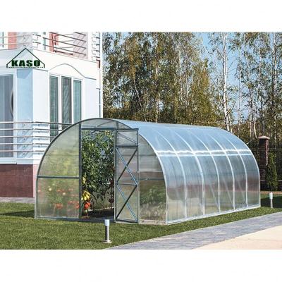 China Easily Assembled Commercial Greenhouse Series 5M Width 14M Length Super Strong Large Aluminum 10Mm Polycarbonate Greenhouse for sale