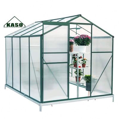 China Green House Easily Assembled Victorian Industrial Indoor Sunroom Small Low E Roof Insulated Glass Greenhouse for sale