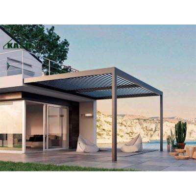 China Easily Assembled Motorized Bioclimatic Waterproof Aluminum Roof Garden Patio Pergola Arches Arbors Pergolas for sale