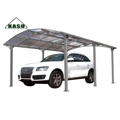 China UV Resistant Easy Parking Lot Aluminum Cantilever Polycarbonate Cover Assembly Aluminum Car Port for sale