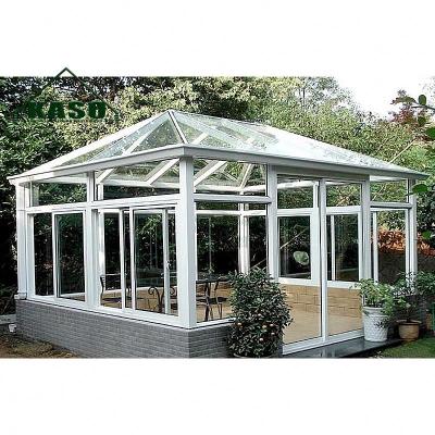 China Water Proof Edwardian Garden Sunrooms Solarium Winter Garden Swimming Pool Glass Enclosures for sale