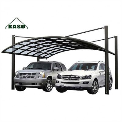 China UV Resistant Polycarbonate Car Parking Lot Roof Polycarbonate Shelter Plastic Car Garage for sale