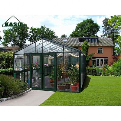 China Easily Assembled Glass Water Proof Winter Garden Solarium Triangle Roof Solarium Chamber for sale