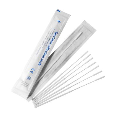 China Ready Sterile Nylon+ABS Nasal Stain Nylon Flossing Nasopharyngeal Swab Sponge Specimen Collection Swab for sale