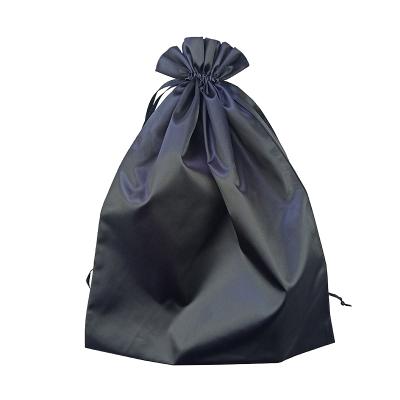 China Custom Shoe Satin Shoe Storage Portable Drawstring Bag Travel Shoe Bag for sale