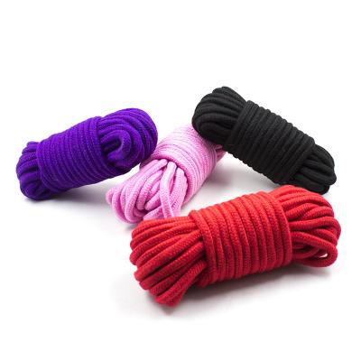 China Sustainable Soft Macrame Tie Up Cotton Rope Craft Yarn All Purpose Thick Cotton Twisted Cords for sale