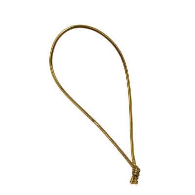 China Wholesale High Tenacity Gold Metallic Stretch Loops Elastic Rope for sale