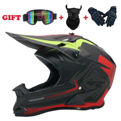 China High Safety SLKE Top-grade Fashion Motorcycle Full Face Hat Adults Youth ATV Motocross Off Road Dirt Bike Helmet for sale