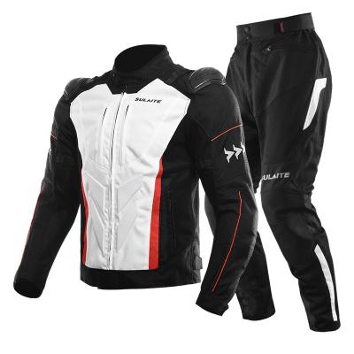 China Breathable SLKE With Protector Pads Riding Breathable Motorcycle Racing Off Road One Suit Motorcycle Jackets And Pants for sale