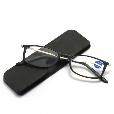 China Reading Glasses Ultra Slim Blue Light Reading Glasses Anti Magnetic Reading Glasses With Case for sale