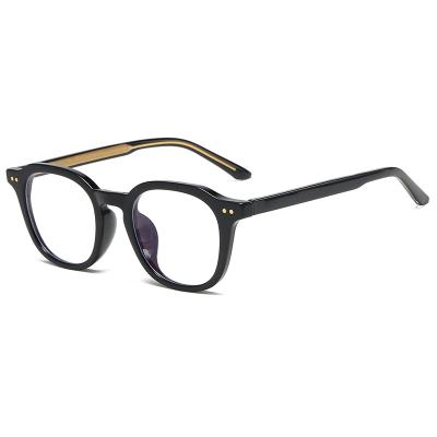 China For Anti Blocking Blue Light Blue Light Square Glass TR90 Vintage Anti Blocking Optical Glasses For Men And Women for sale