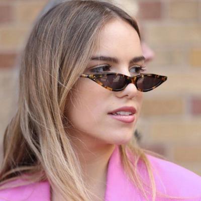 China Retro Cat Eye Sunglasses Women Design PC Sun UV Glasses Fashion Cat Eye Sunglasses Small Frames 400 For Women 2021 for sale