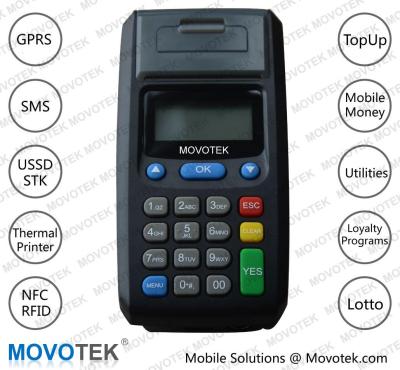 China Prepaid Airtime Vouchers via Movotek Distribution System and Airtime Vending POS Machines for sale