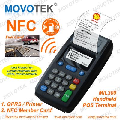 China Movotek NFC/RFID POS Terminal/Vending Machine with Thermal Printer for Loyalty Programs for sale