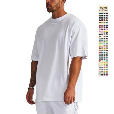 China Custom Quality Printing Cotton Men's Anti-Wrinkle T-shirt Drop Shoulder Oversize Design Blank T-shirt T-shirts for sale