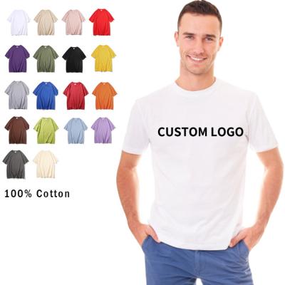 China Anti-wrinkle best price custom design T-shirt with logo printing unisex logo printing custom 100% polyester wholesale 180 gram empty T-shirt for sale