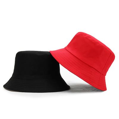 China Custom Fashion 100% Bucket Hat Embroidery Cotton Bucket Hat With String for sale