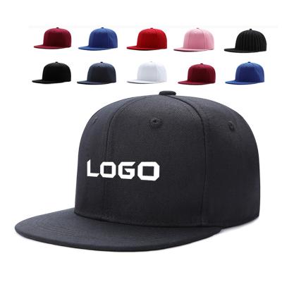 China 2022 COMMON metal sports caps custom hip hop hat plain brim flat snapback baseball cap white baseball cap for sale