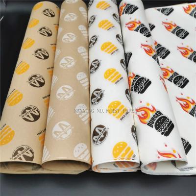 China Wholesale Disposable Hamburger Wrapping Paper Sandwich Hamburger Food Wrapping Paper for sale