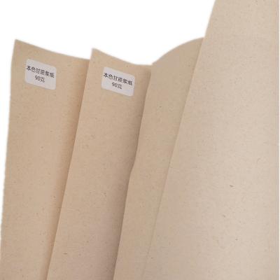 China Waterproof Bagasse Pulp Brown Kraft Paper For Paper Cup Making for sale